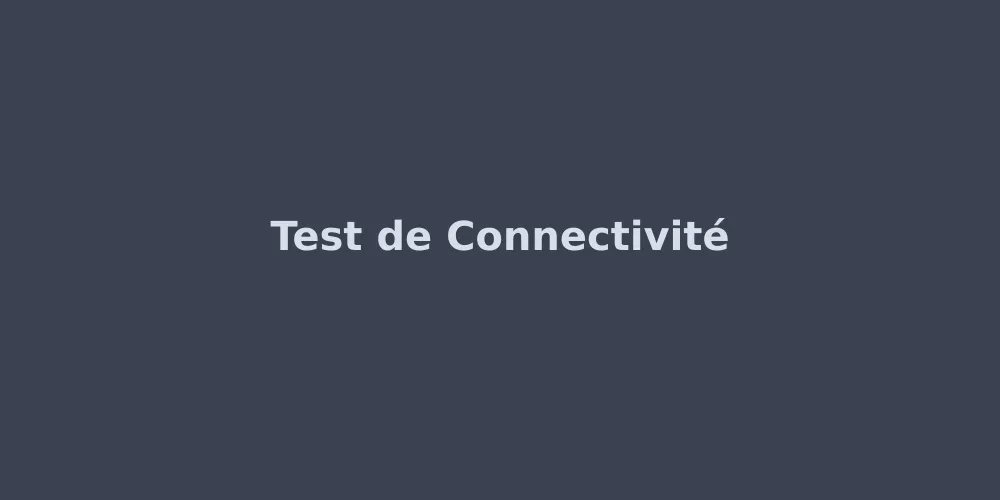 Test de connectivité automobile